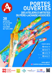 38 artistes en arts plastiques et visuels de l'APLA ouvrent leurs ateliers. Du 13 au 15 mai 2023 à Paris20. Paris.  14H00
